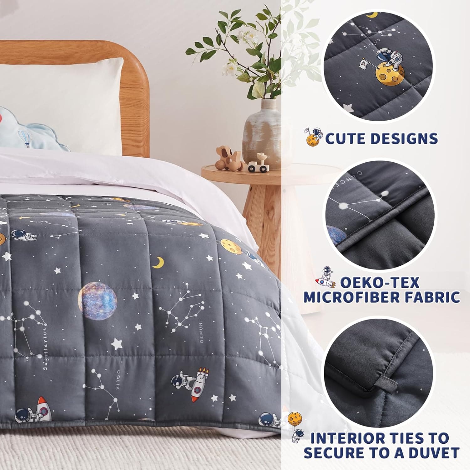 anfie Weighted Blanket for Kids (5 lbs, 36x48) thumbnail 4