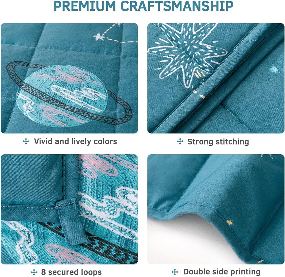 Mr. Sandman Weighted Blanket for Kids (3 lbs) thumbnail 4