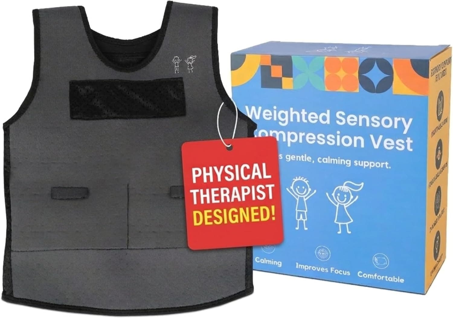 Sensory Weighted Compression Vest for Kids