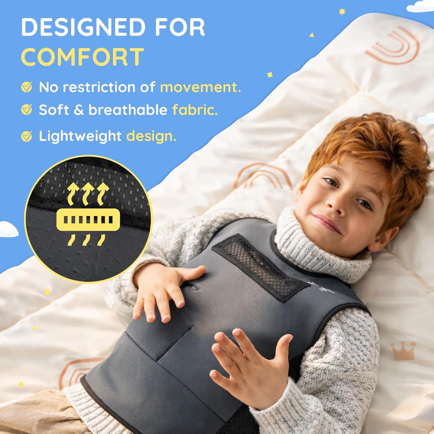 Sensory Weighted Compression Vest for Kids thumbnail 4