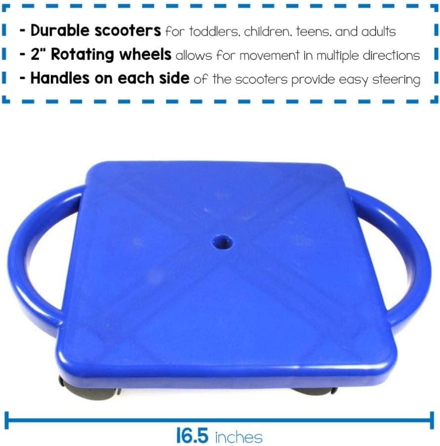 hand2mind Indoor Scooter Board with Handles thumbnail 3