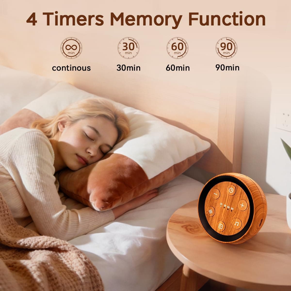Portable White Noise Machine for Baby (Battery, 32 Sounds) thumbnail 4