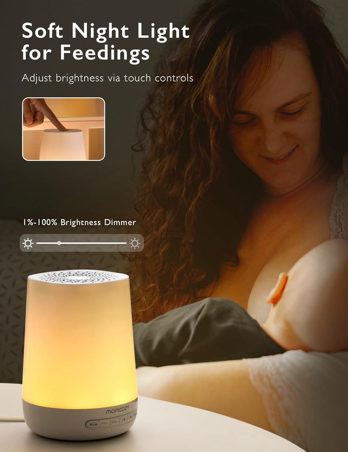 Momcozy Baby Sound Machine with Night Light thumbnail 4