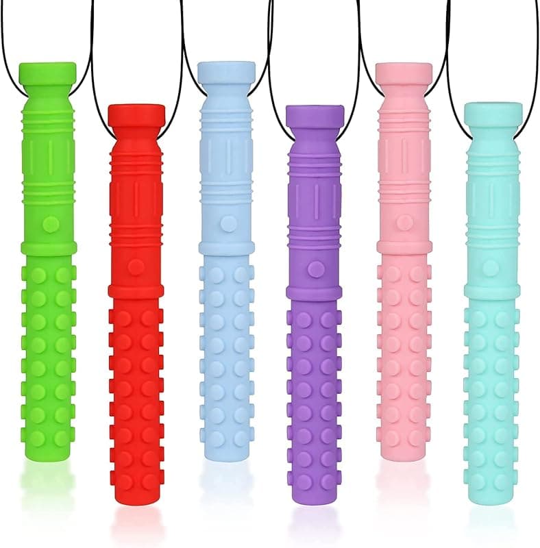 Sensory Chew Necklace for Kids (6 Pack)