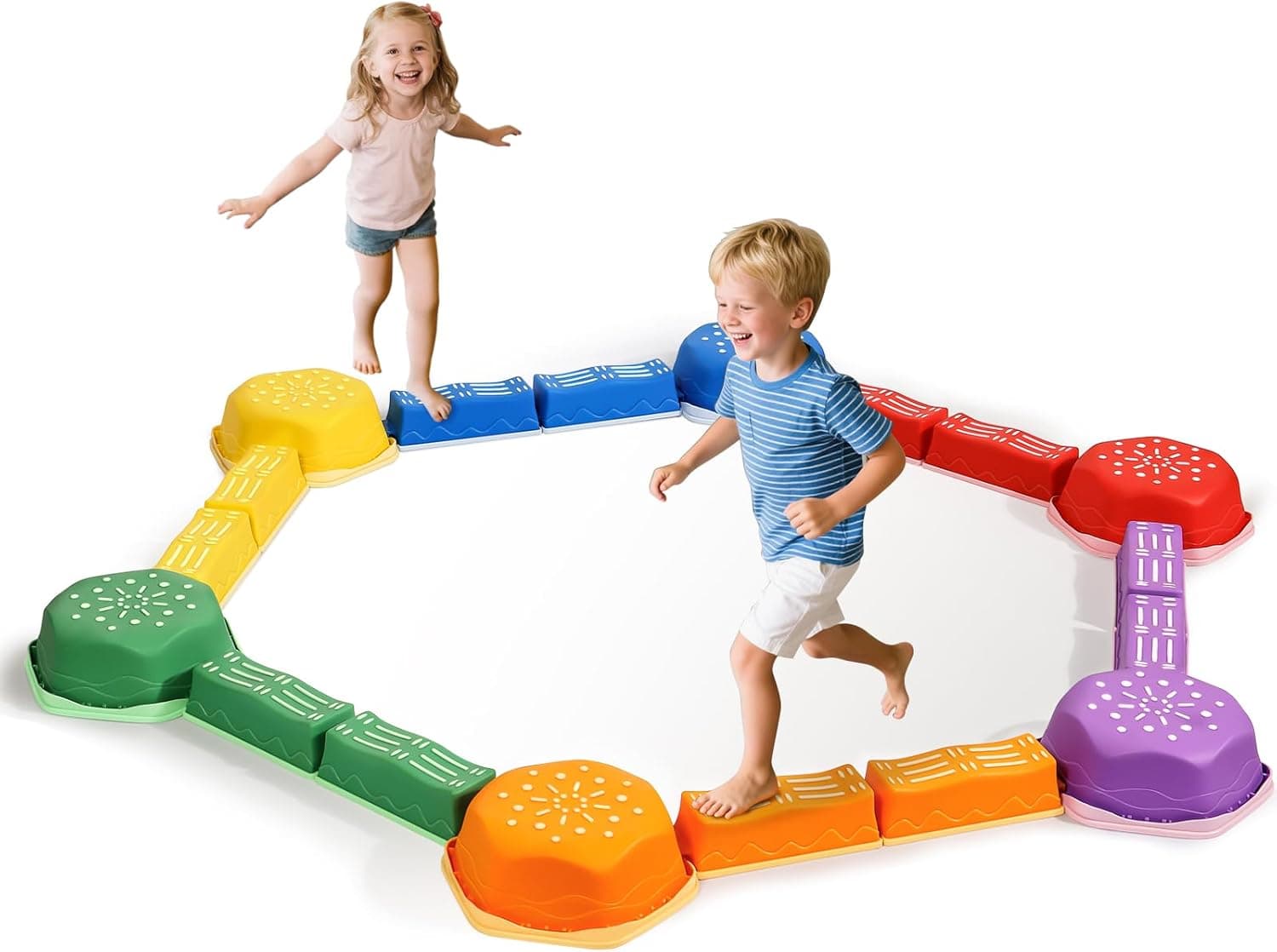 18 Piece Balance Beam Obstacle Course for Kids