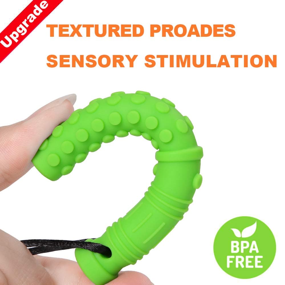 Sensory Chew Necklace for Kids (6 Pack) thumbnail 2