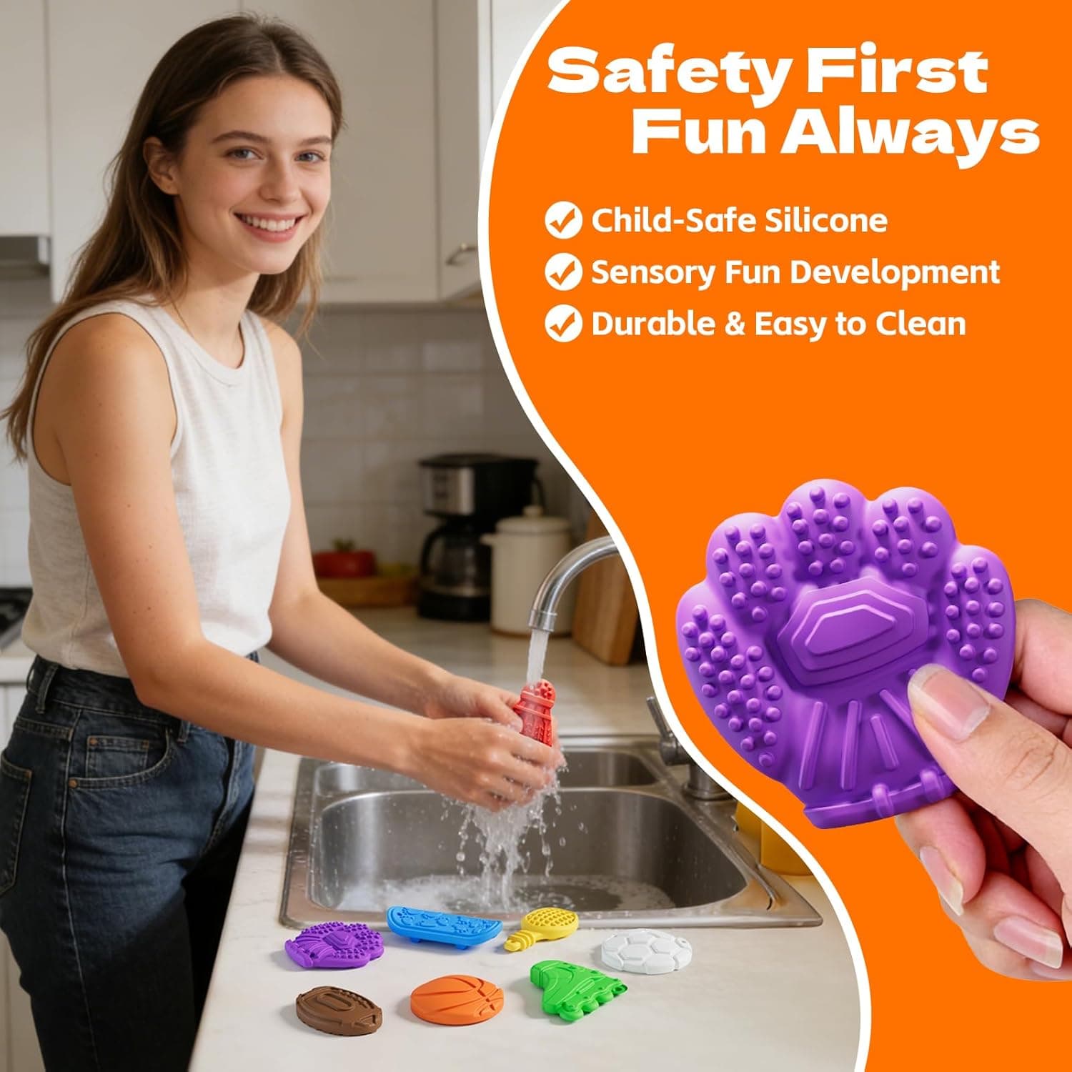 Sensory Calming Stones Fidget Kit (8 Pieces) thumbnail 4