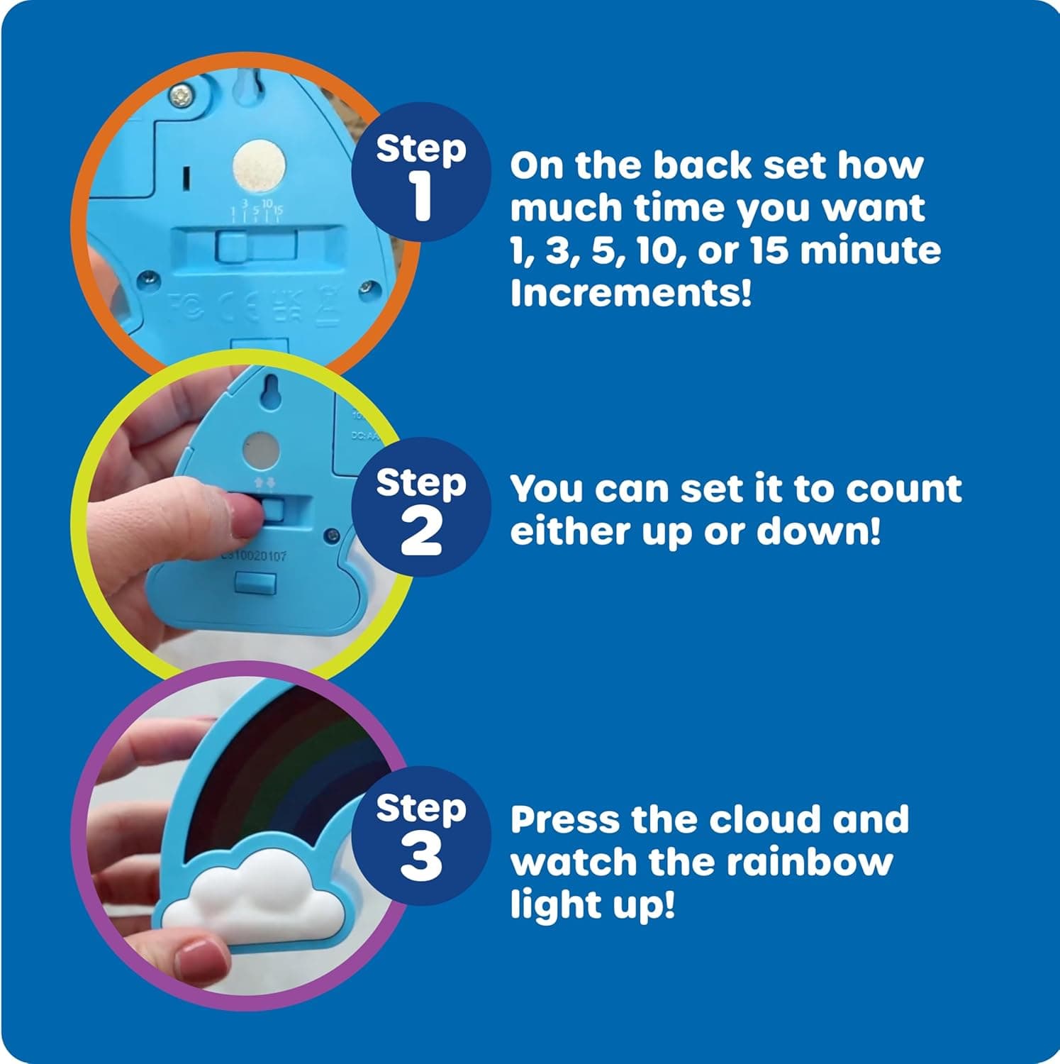 Learning Resources Rainbow Visual Timer with Audio thumbnail 3