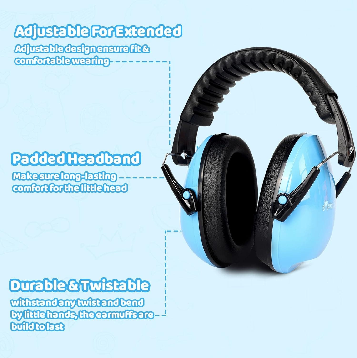 MelonArt Kids Noise Cancelling Headphones (6 Pack) thumbnail 3
