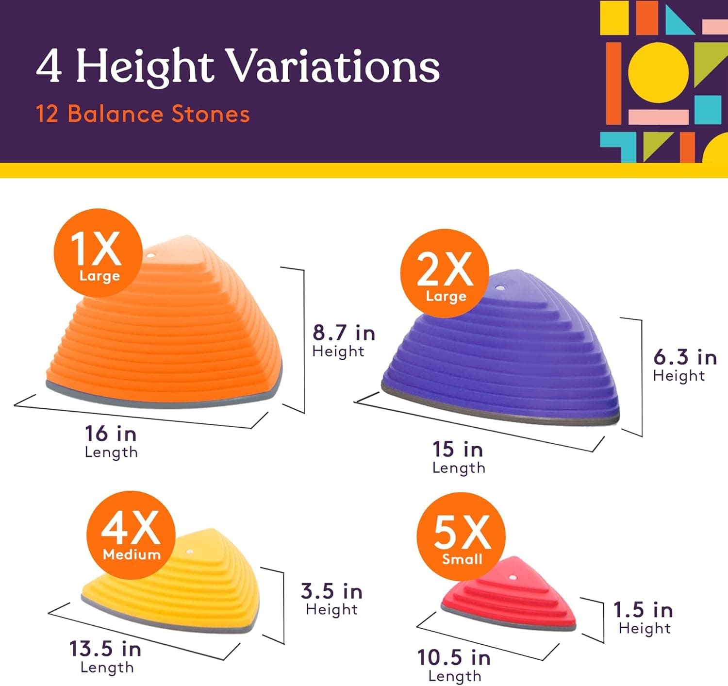 Special Supplies Stepping Stones for Kids (Balance Blocks) thumbnail 2