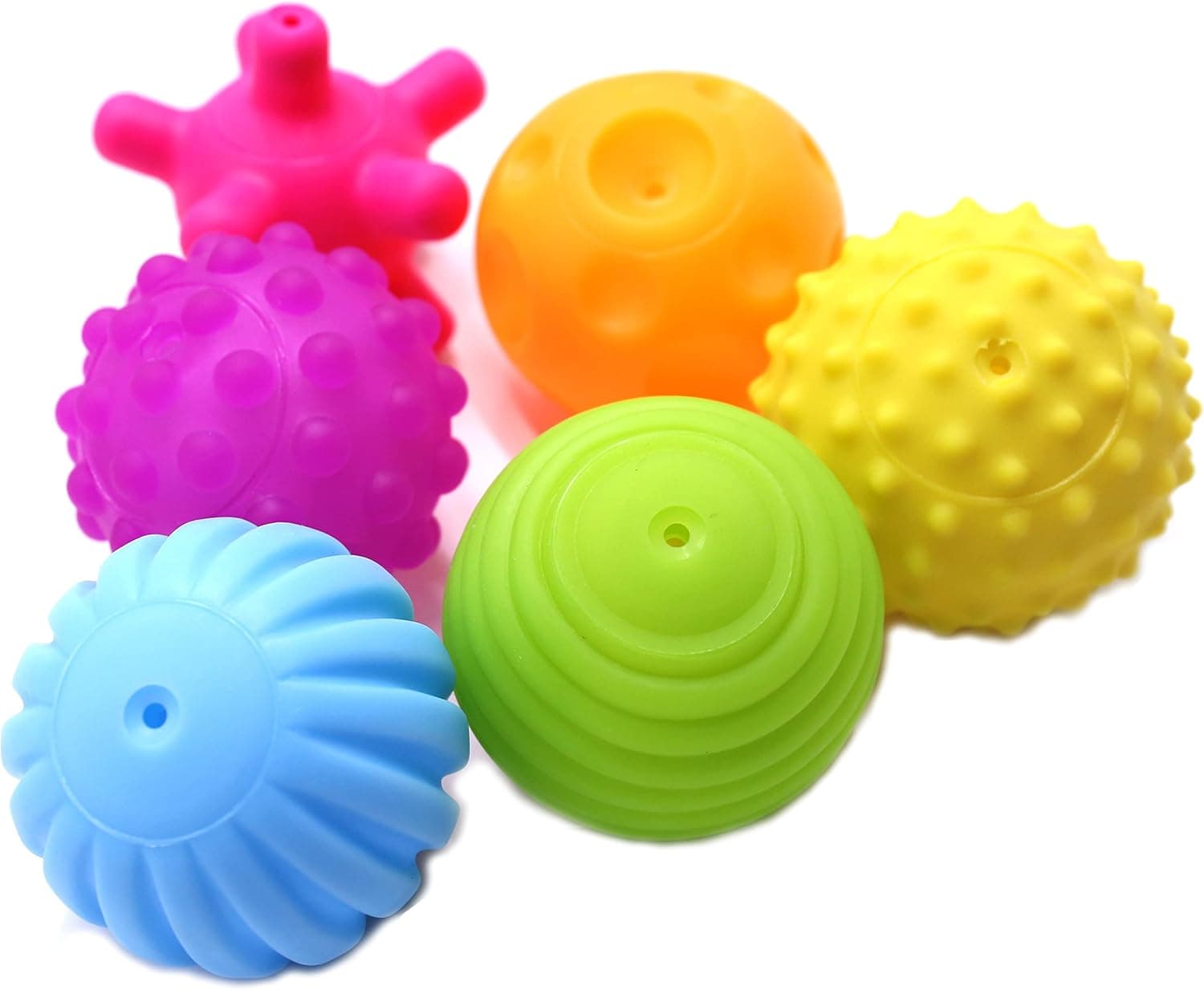 Sensory Massage Balls for Kids (6 Pack, Spiky) thumbnail 3