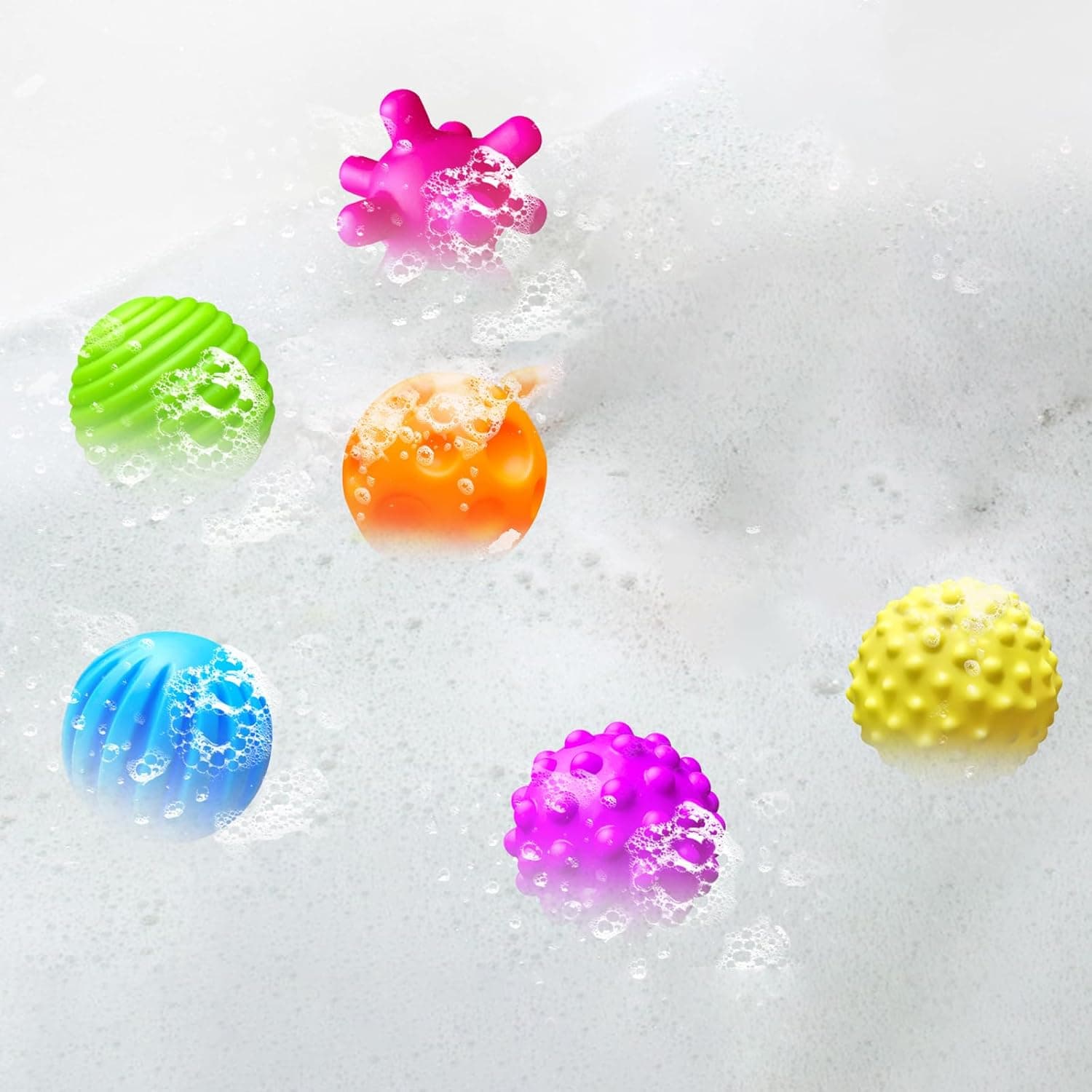 Sensory Balls for Toddlers (6 Pack, Soft & Textured) thumbnail 4
