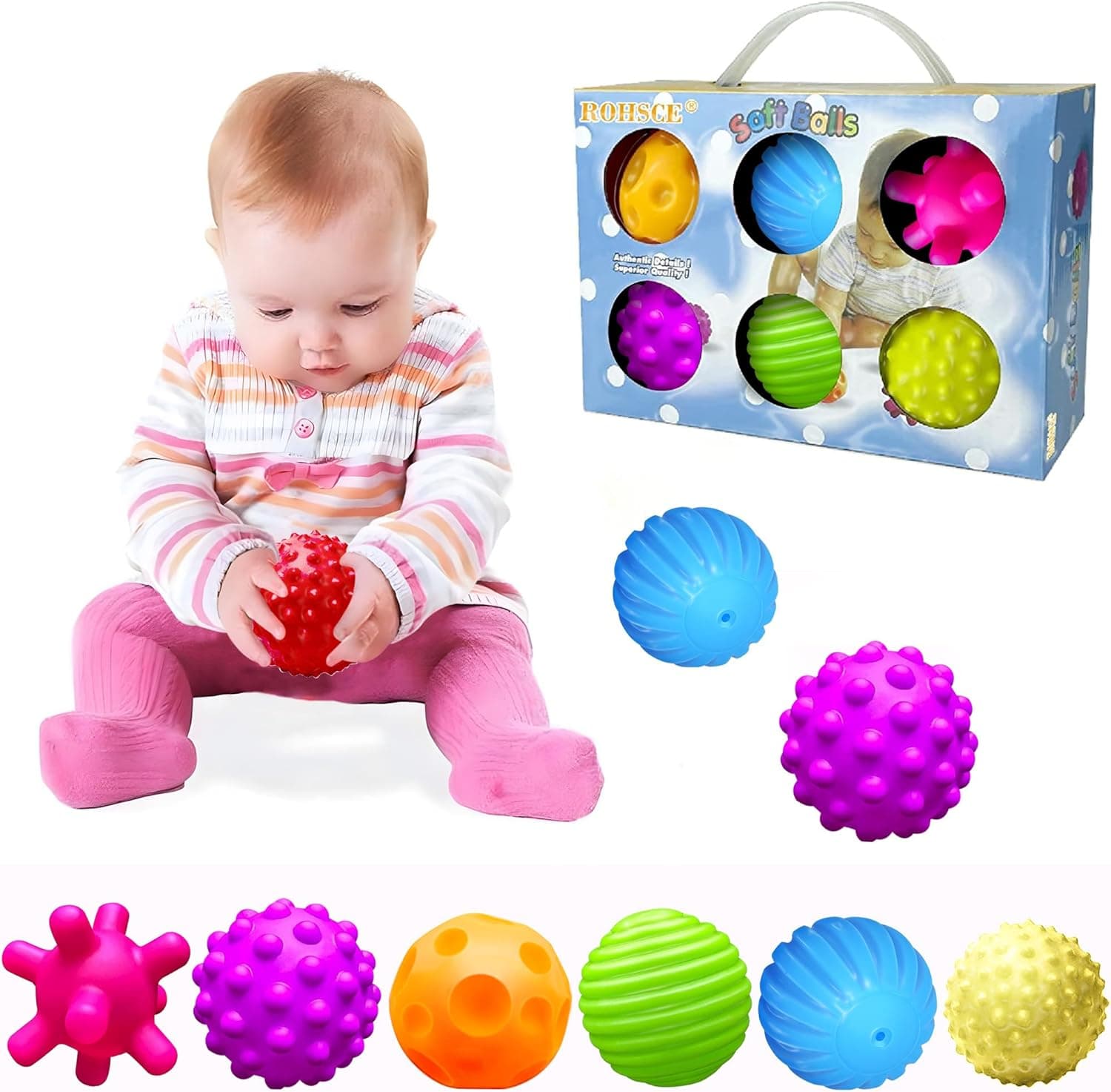 Baby Textured Multi Sensory Ball Set (Gift Box)