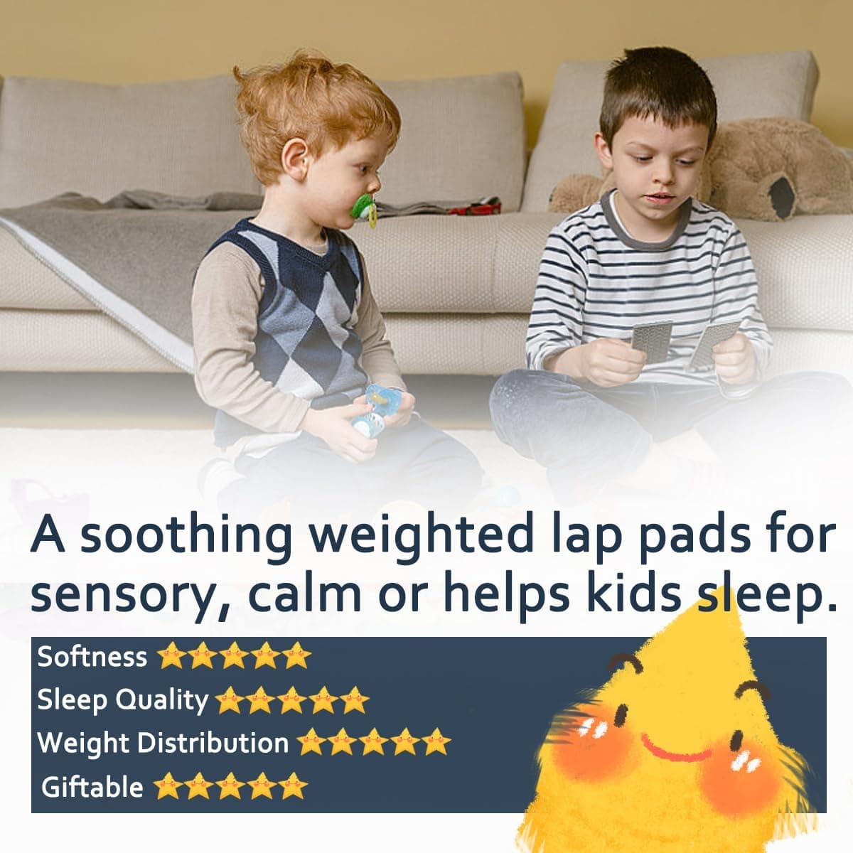 MAXTID Weighted Lap Pad for Kids (5 lbs) thumbnail 2