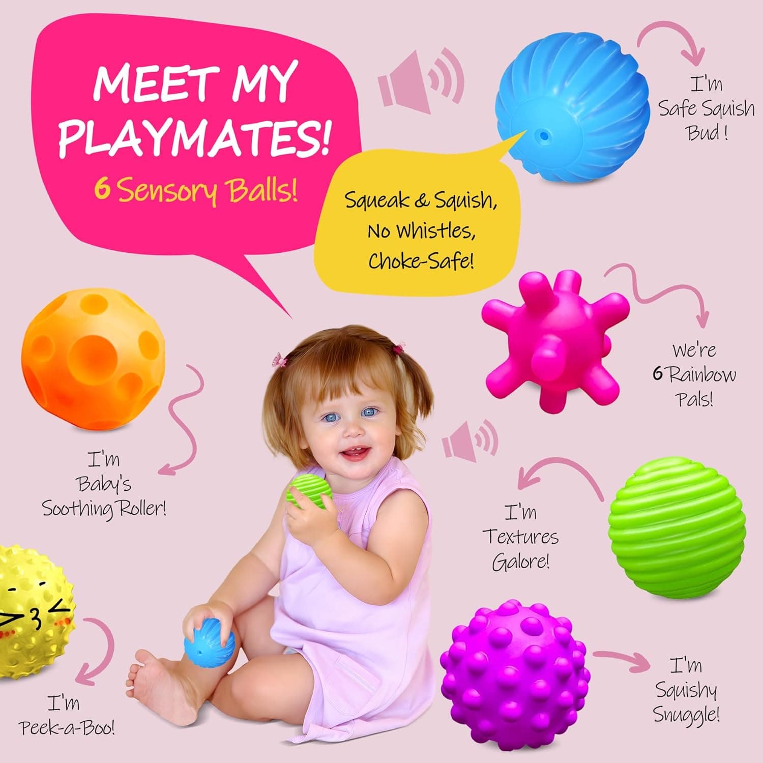 Baby Textured Multi Sensory Ball Set (Gift Box) thumbnail 2