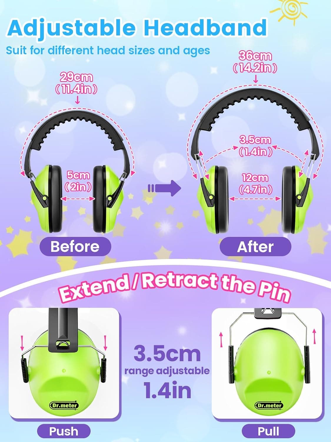 Noise Cancelling Earmuffs for Kids & Adults (27.4 SNR) thumbnail 4