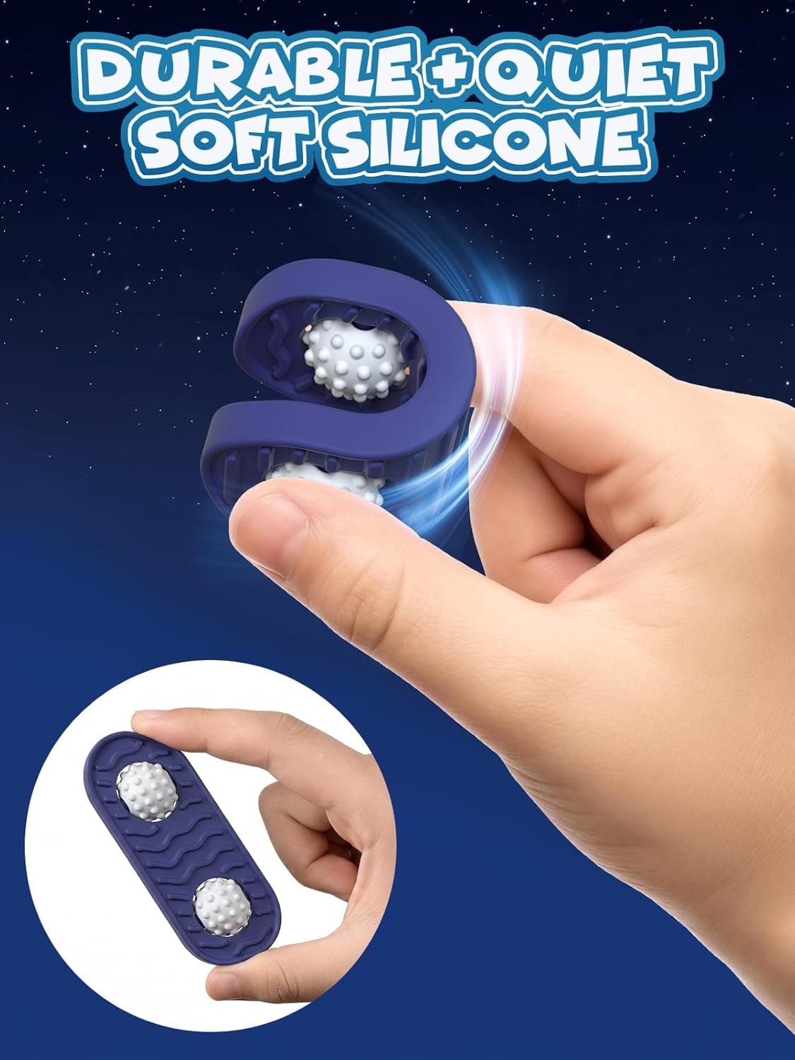 Silicone Rolling Fidget Toys (6 Pack) thumbnail 4