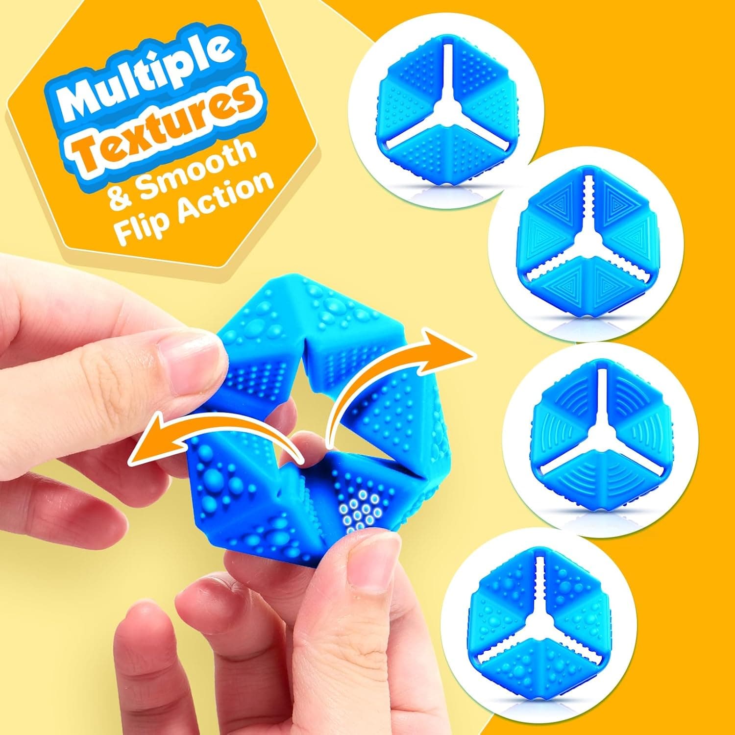 KLT Fidget Sensory Flip Cube with Textures thumbnail 2