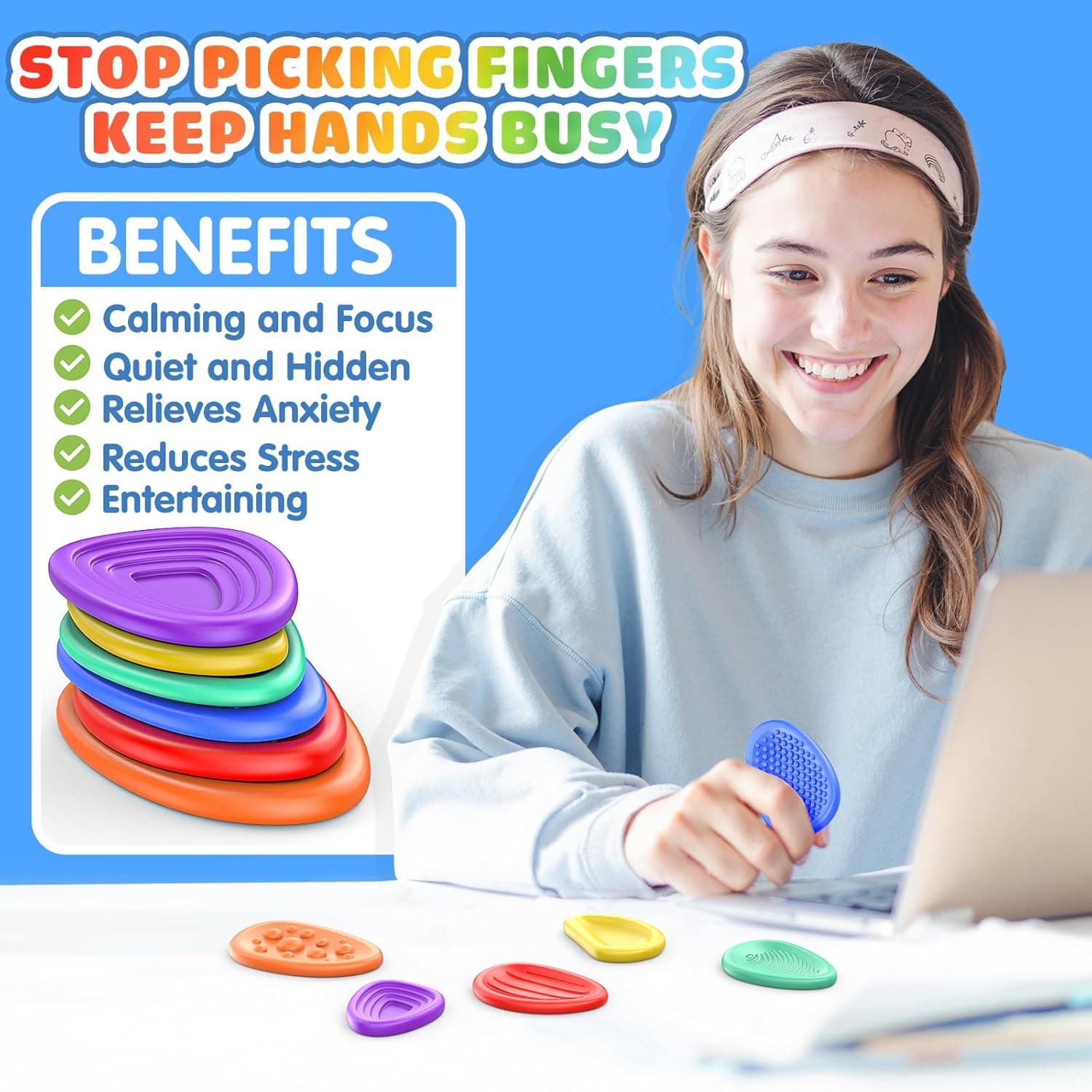 Textured Sensory Fidget Toys (8 Pieces) thumbnail 2