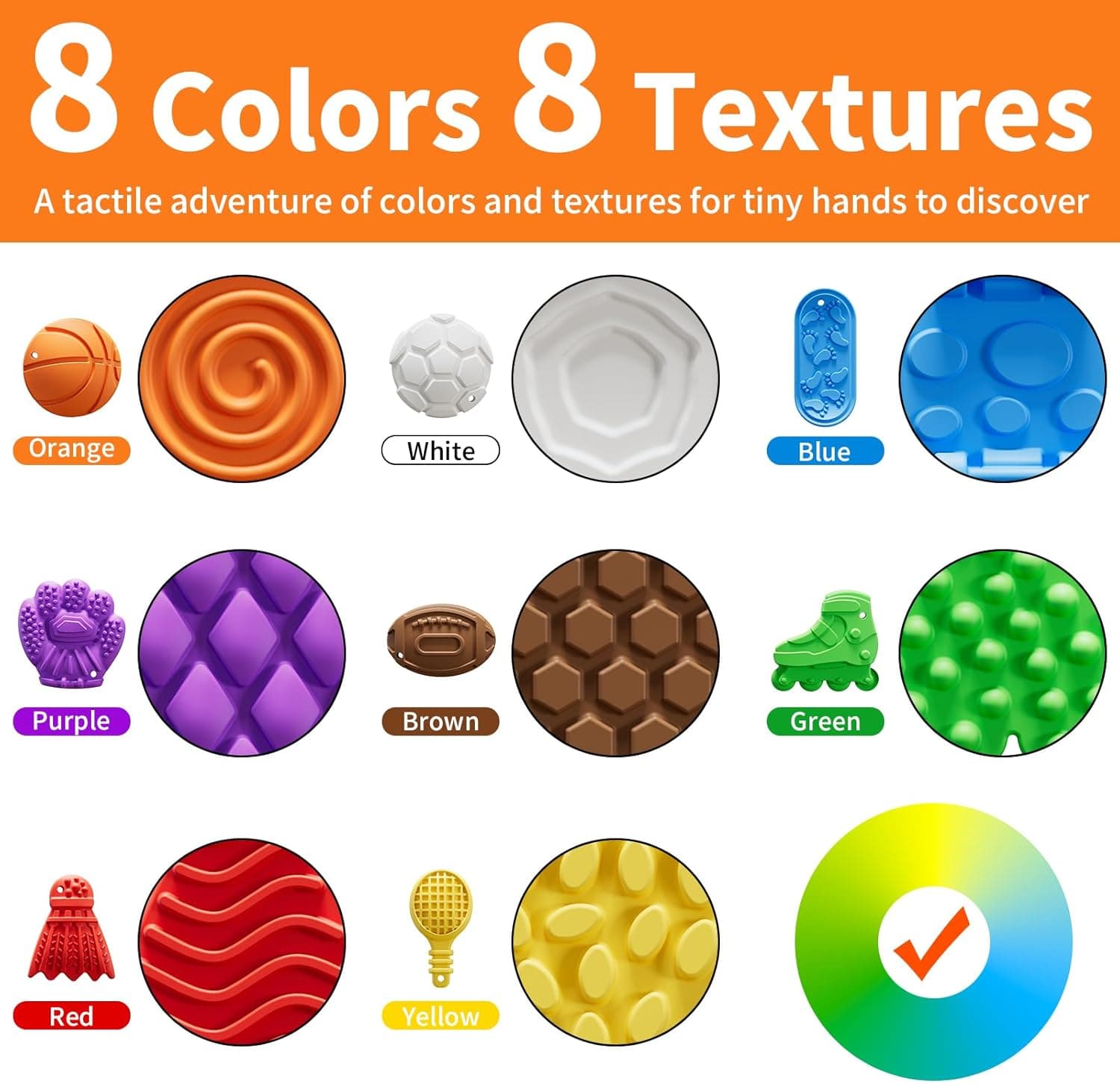 Sensory Calming Stones Fidget Kit (8 Pieces) thumbnail 3