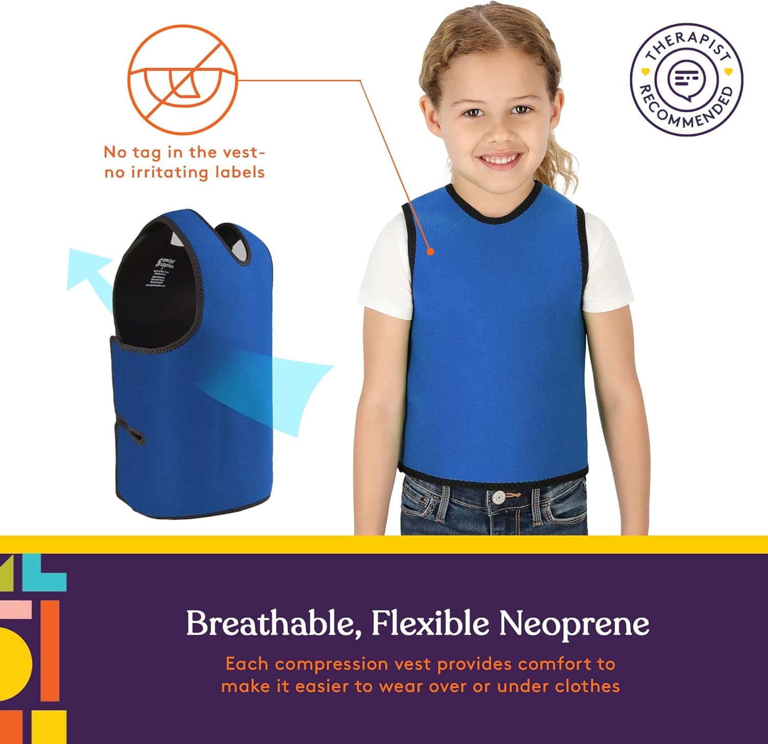 Special Supplies Sensory Compression Vest thumbnail 3