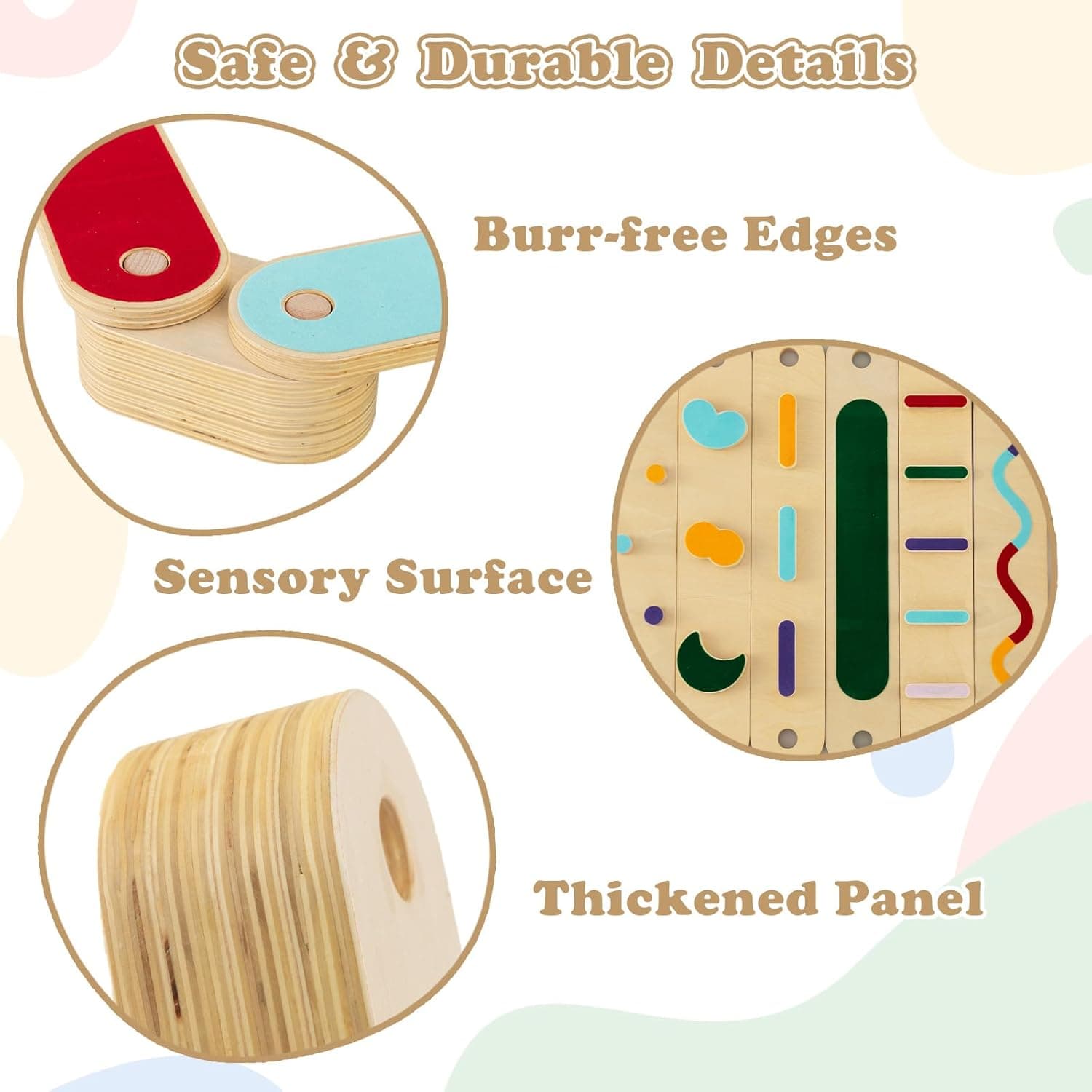 INFANS Wooden Balance Beam Stepping Stones (12 Piece) thumbnail 5