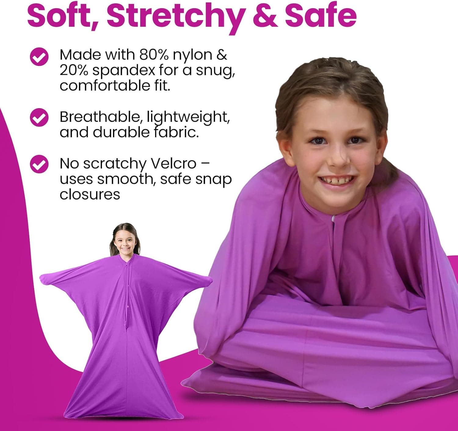 SENSORY4U Sensory Sack Body Sock (Stretchy) thumbnail 2