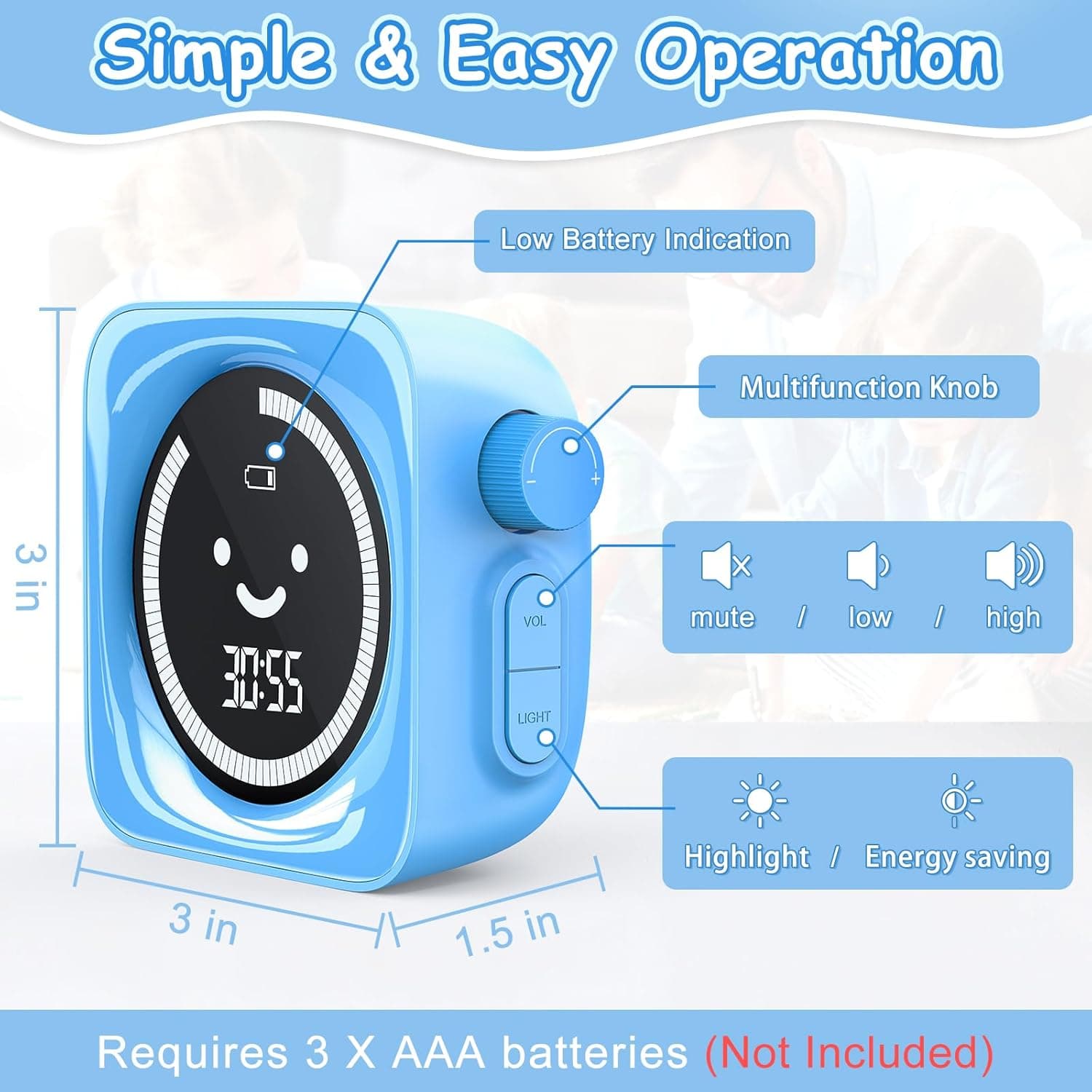 Cute Visual Timer for Kids (Digital, 99 Minutes) thumbnail 3