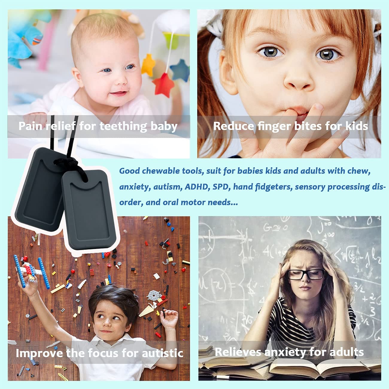 Sensory Chew Necklace for Boys with Autism/ADHD thumbnail 5