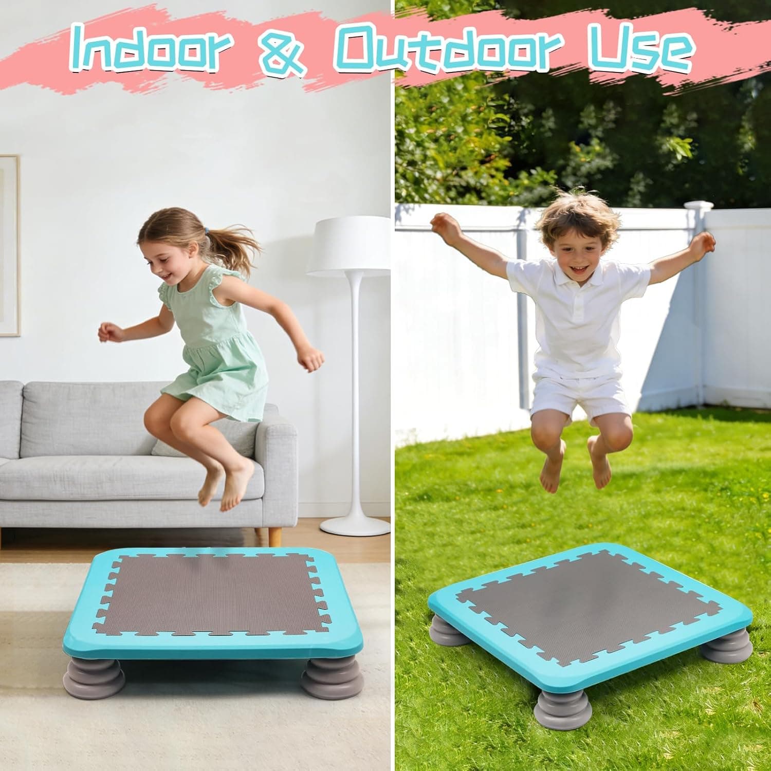 Mini Trampoline for Kids (25 inch, Balance & Bounce) thumbnail 4