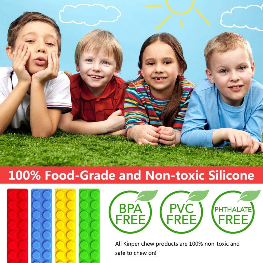 Sensory Chew Necklace for Kids (6 Pack) thumbnail 5
