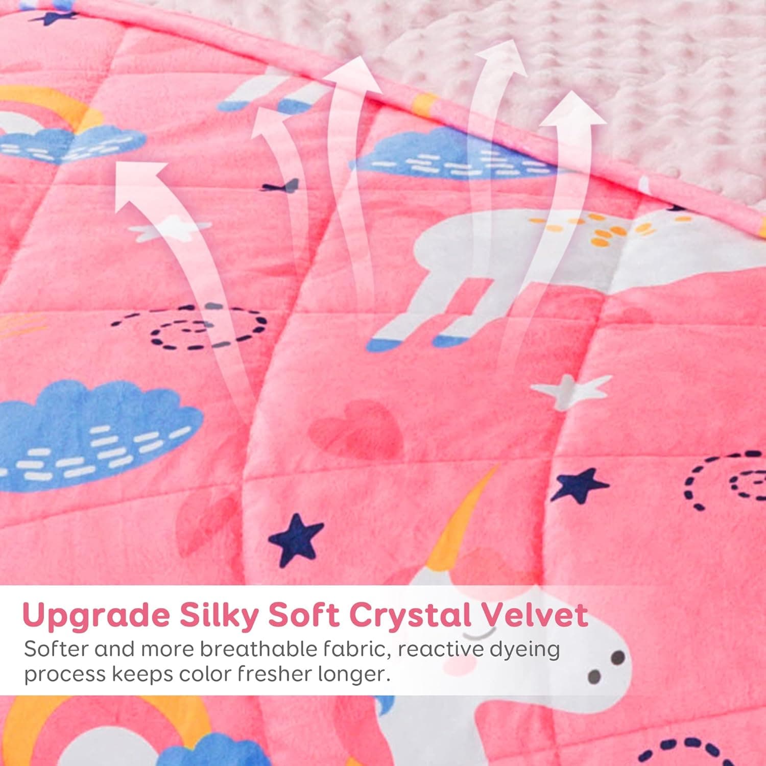 Sivio Minky Dotted Weighted Blanket (3 lbs) thumbnail 4