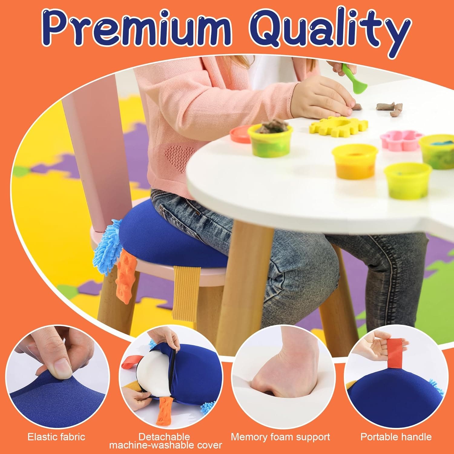 BALAPET Wiggle Seat Cushion (Memory Foam, 2-in-1) thumbnail 3