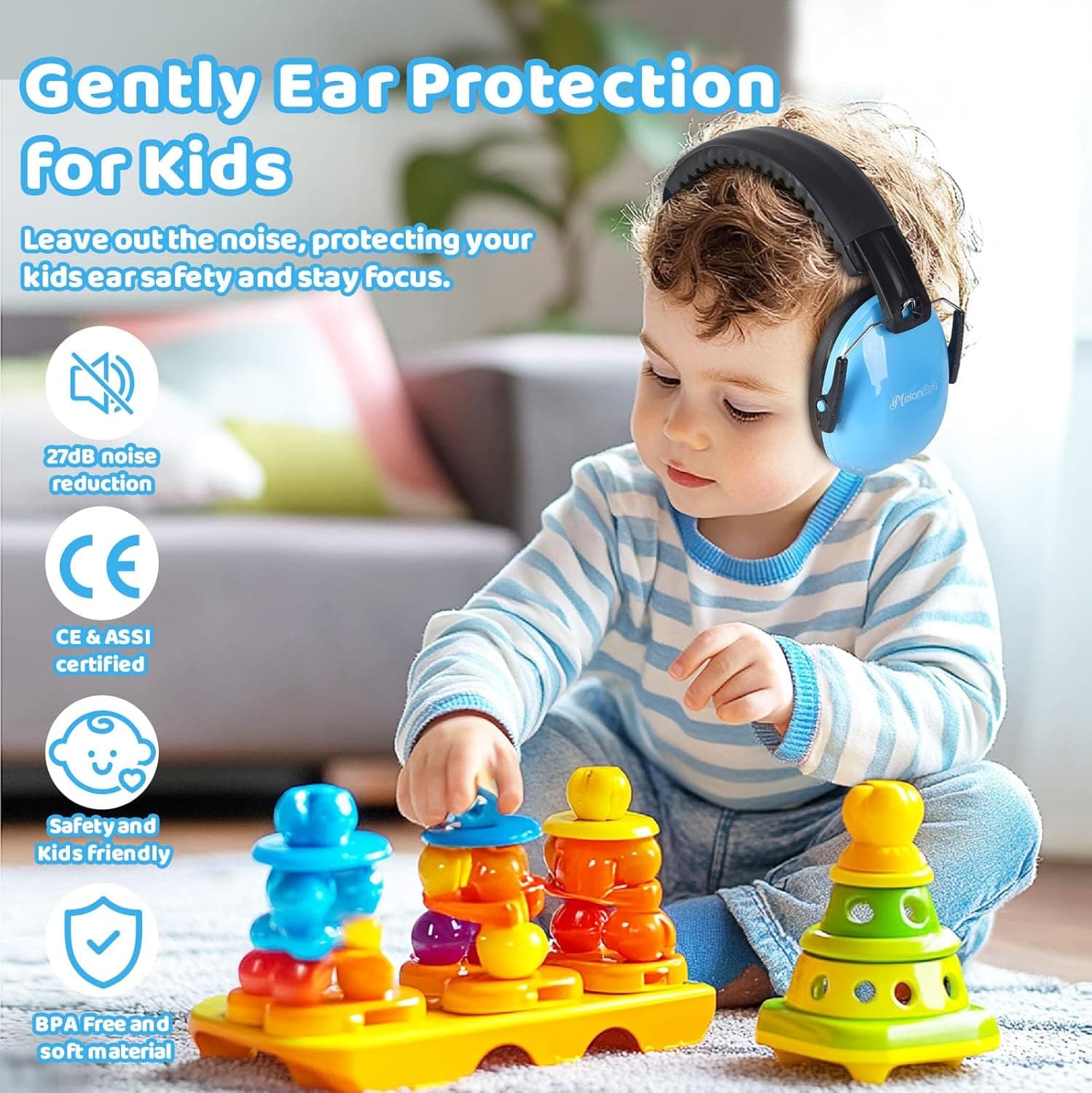 MelonArt Kids Noise Cancelling Headphones (6 Pack) thumbnail 2