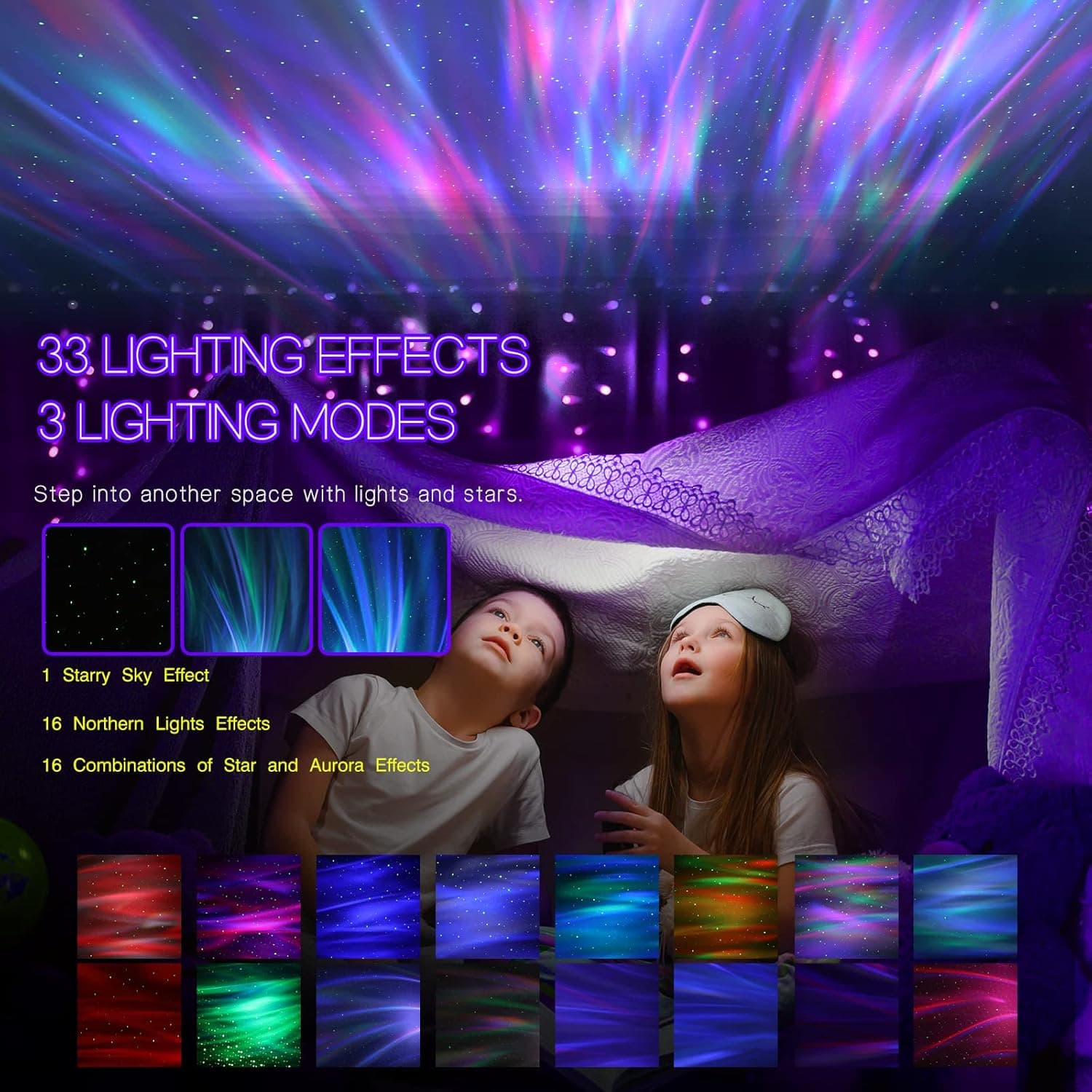 Northern Galaxy Light Aurora Projector (33 Effects) thumbnail 3