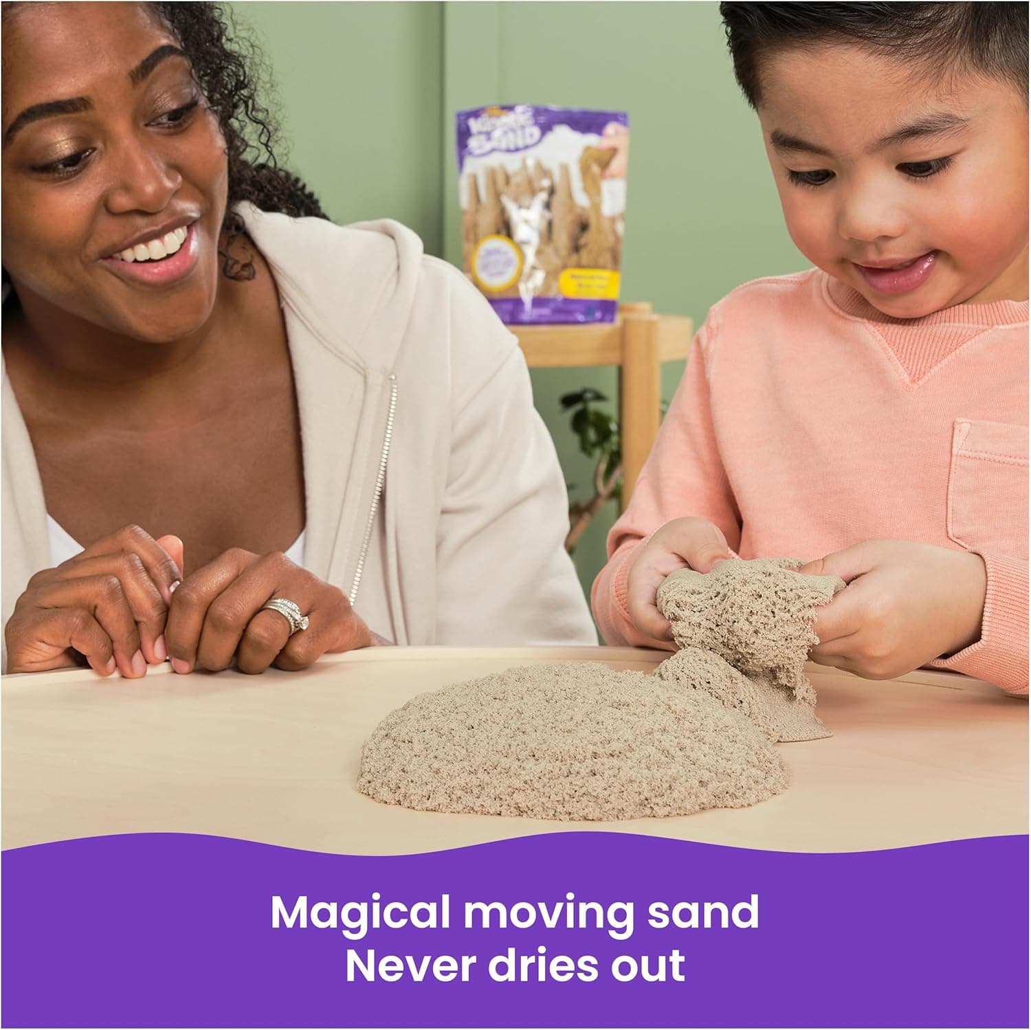 Kinetic Sand — Twinkly Teal Sensory Play Sand thumbnail 2