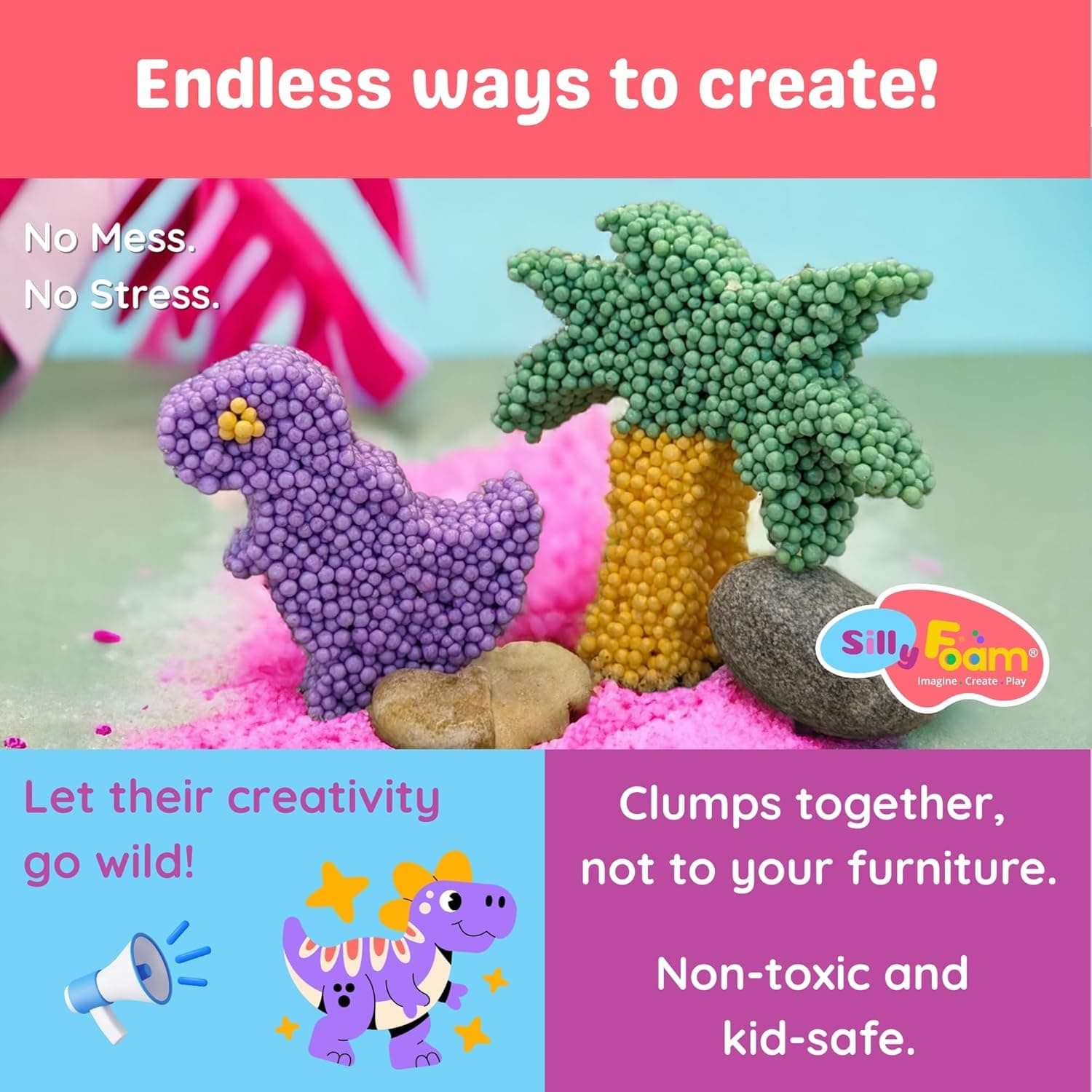 Silly Foam Creative Modeling Foam Beads (6 Colors) thumbnail 3