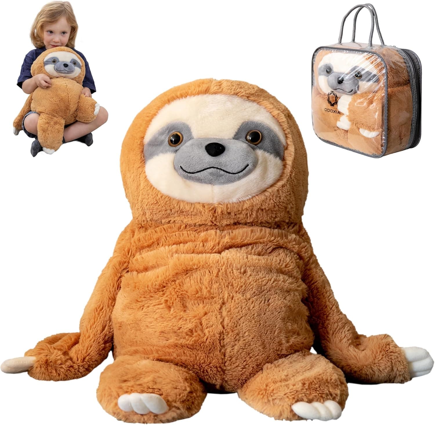 Weighted Stuffed Animal Sloth (5 lbs)