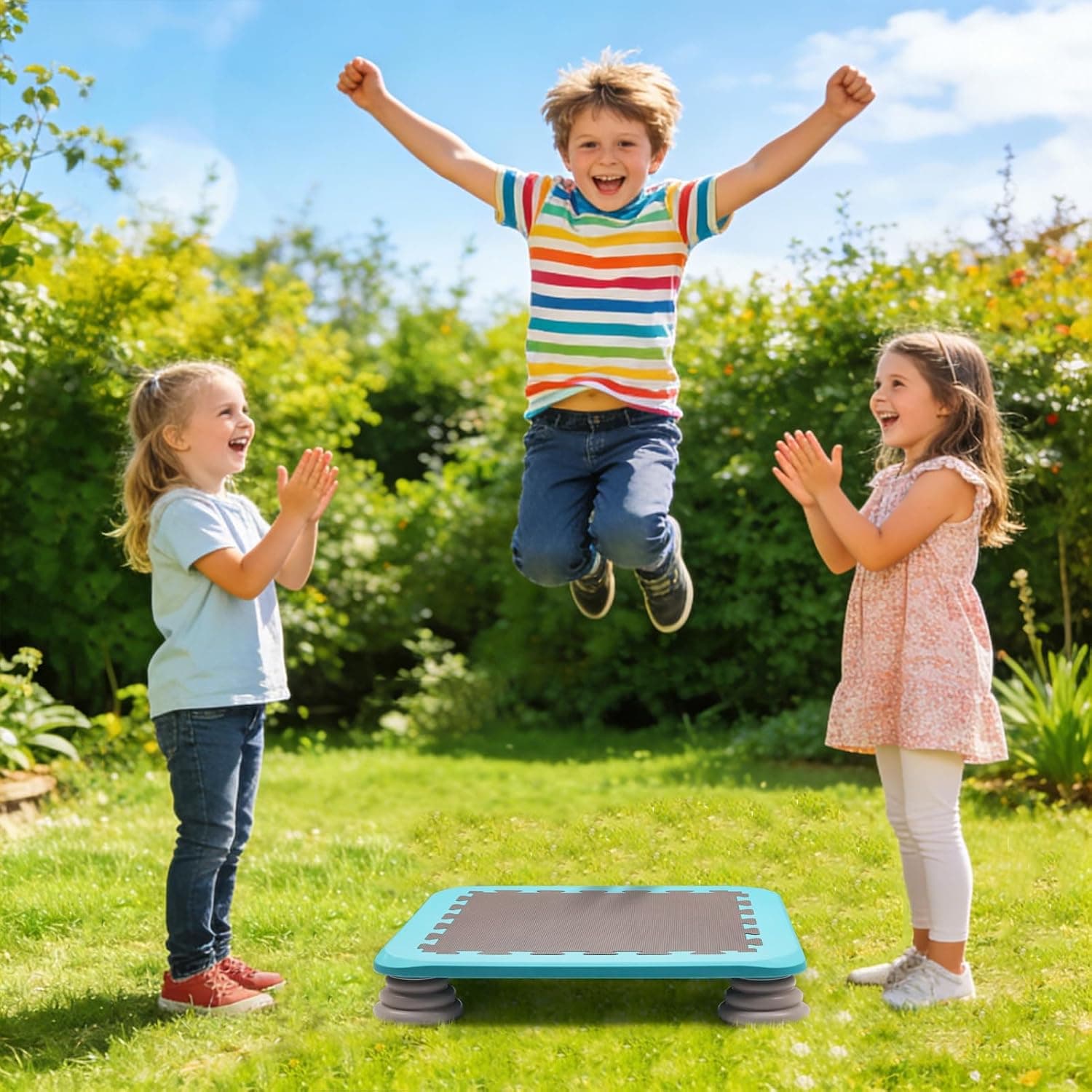 Mini Trampoline for Kids (25 inch, Balance & Bounce) thumbnail 3