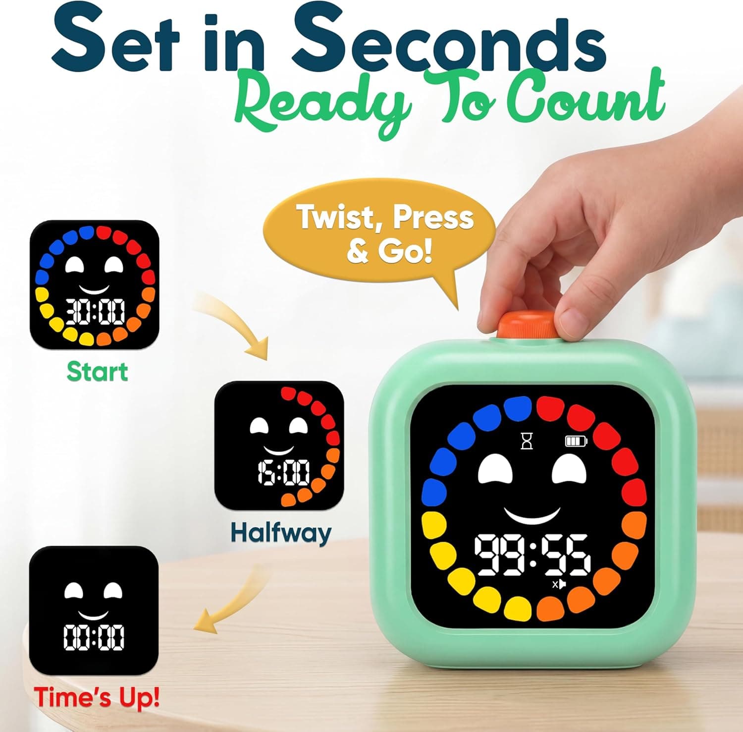 Digital Visual Timer for Kids (Rechargeable) thumbnail 3