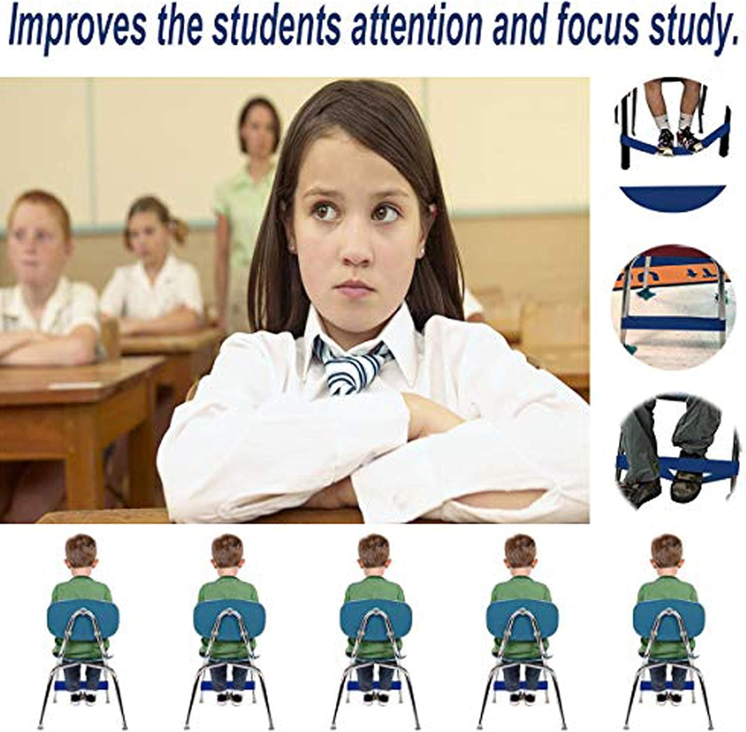 Chair Bands for Kids with Fidgety Feet (Classroom) thumbnail 2