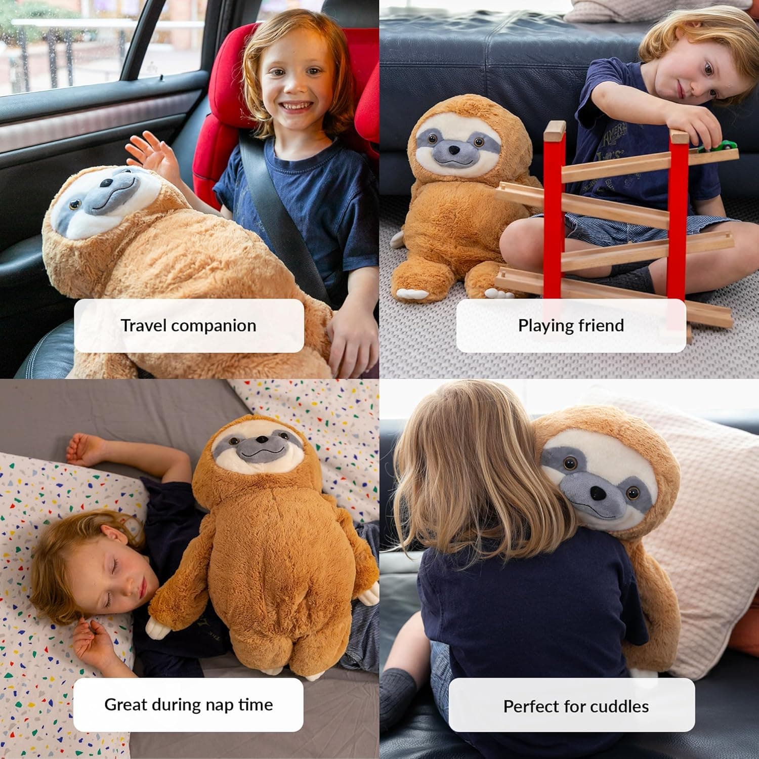 Weighted Stuffed Animal Sloth (5 lbs) thumbnail 4