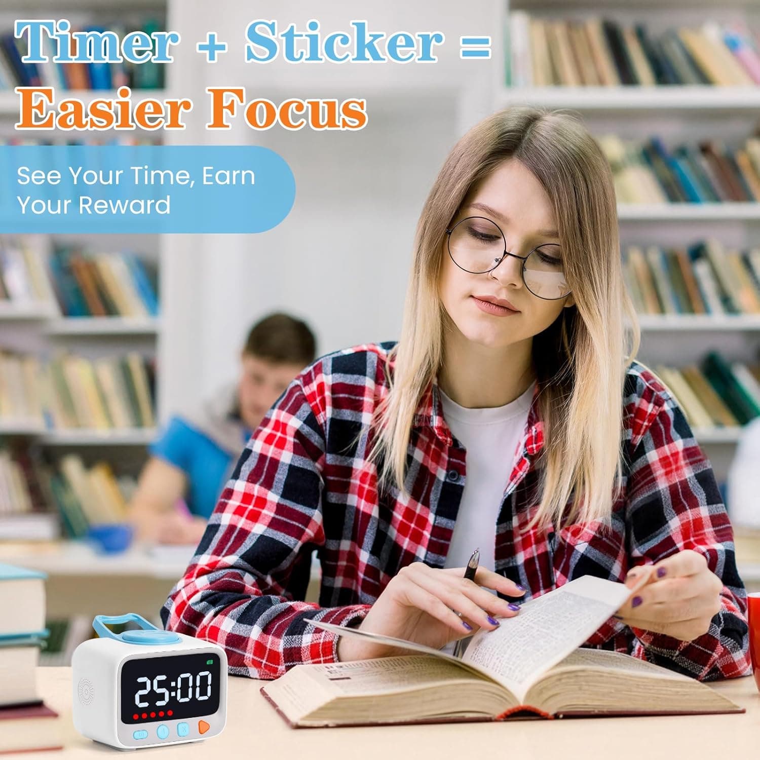 Sticker Timer Visual Countdown with Reward Stickers (200 pcs) thumbnail 4