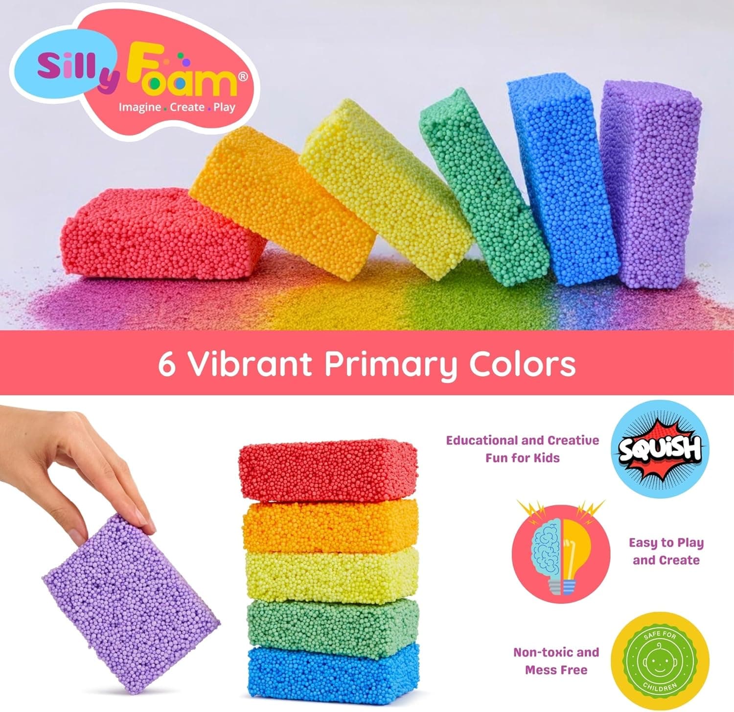 Silly Foam Creative Modeling Foam Beads (6 Colors) thumbnail 2