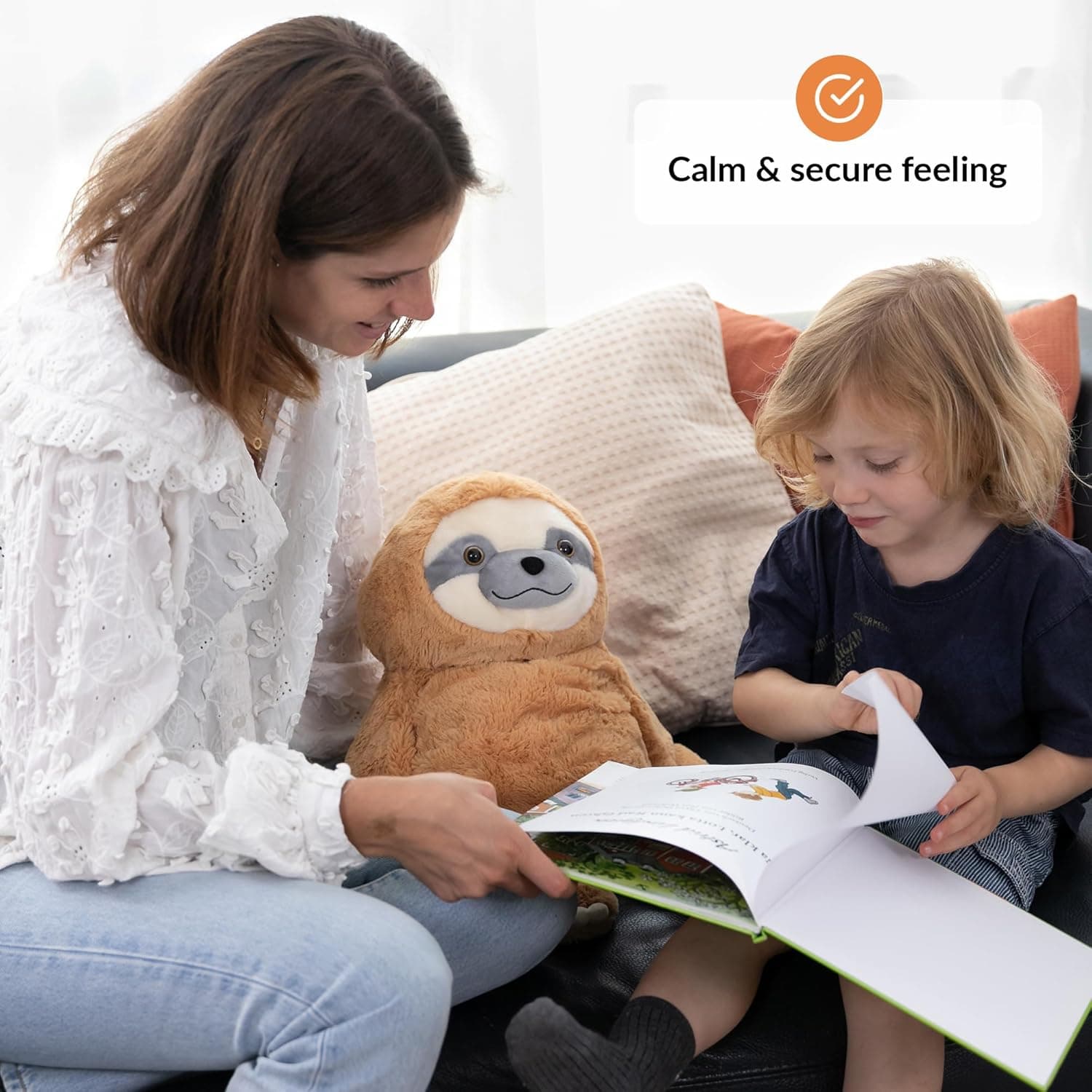 Weighted Stuffed Animal Sloth (5 lbs) thumbnail 2