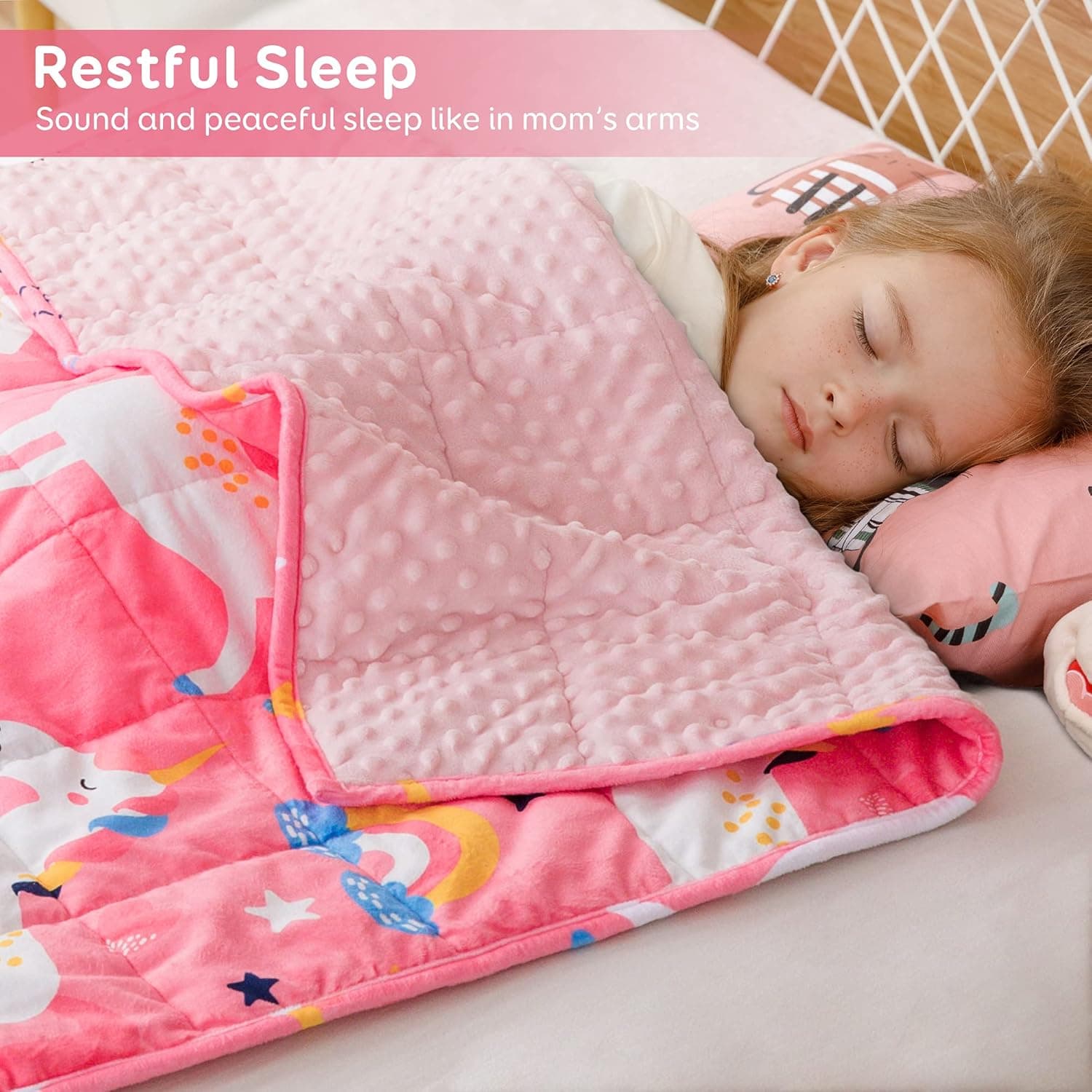 Sivio Minky Dotted Weighted Blanket (3 lbs) thumbnail 2