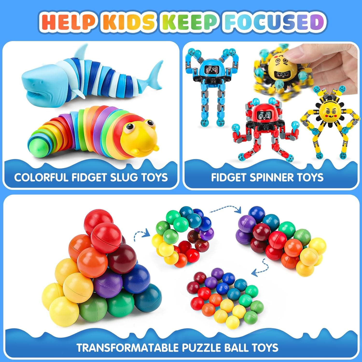 Textured Sensory Fidget Toys (8 Pieces) thumbnail 4