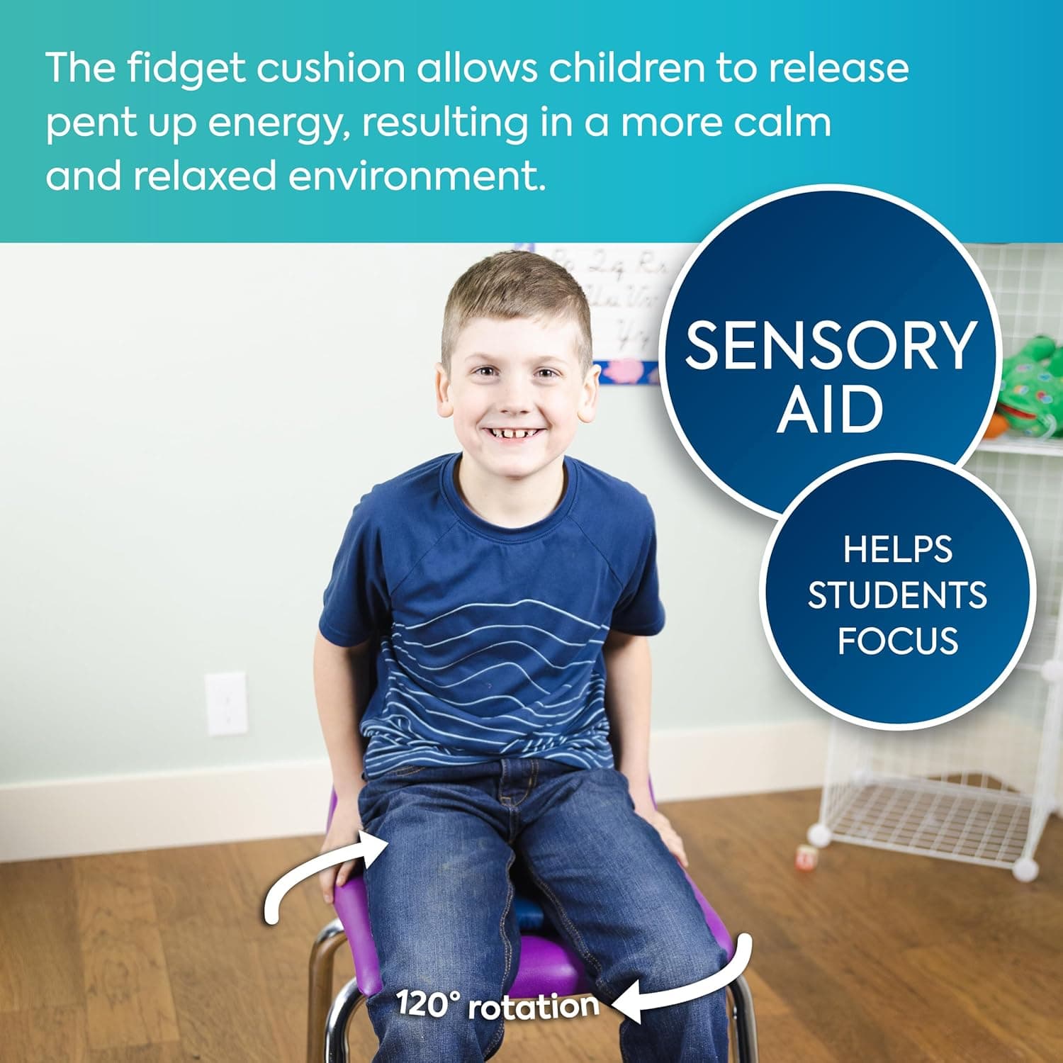 BouncyBand Sit & Twist Active Seat Cushion (12 inch) thumbnail 4