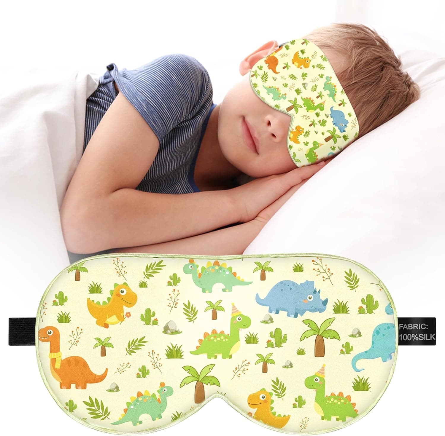 Kids Sleep Mask — 100% Pure Silk with Adjustable Strap