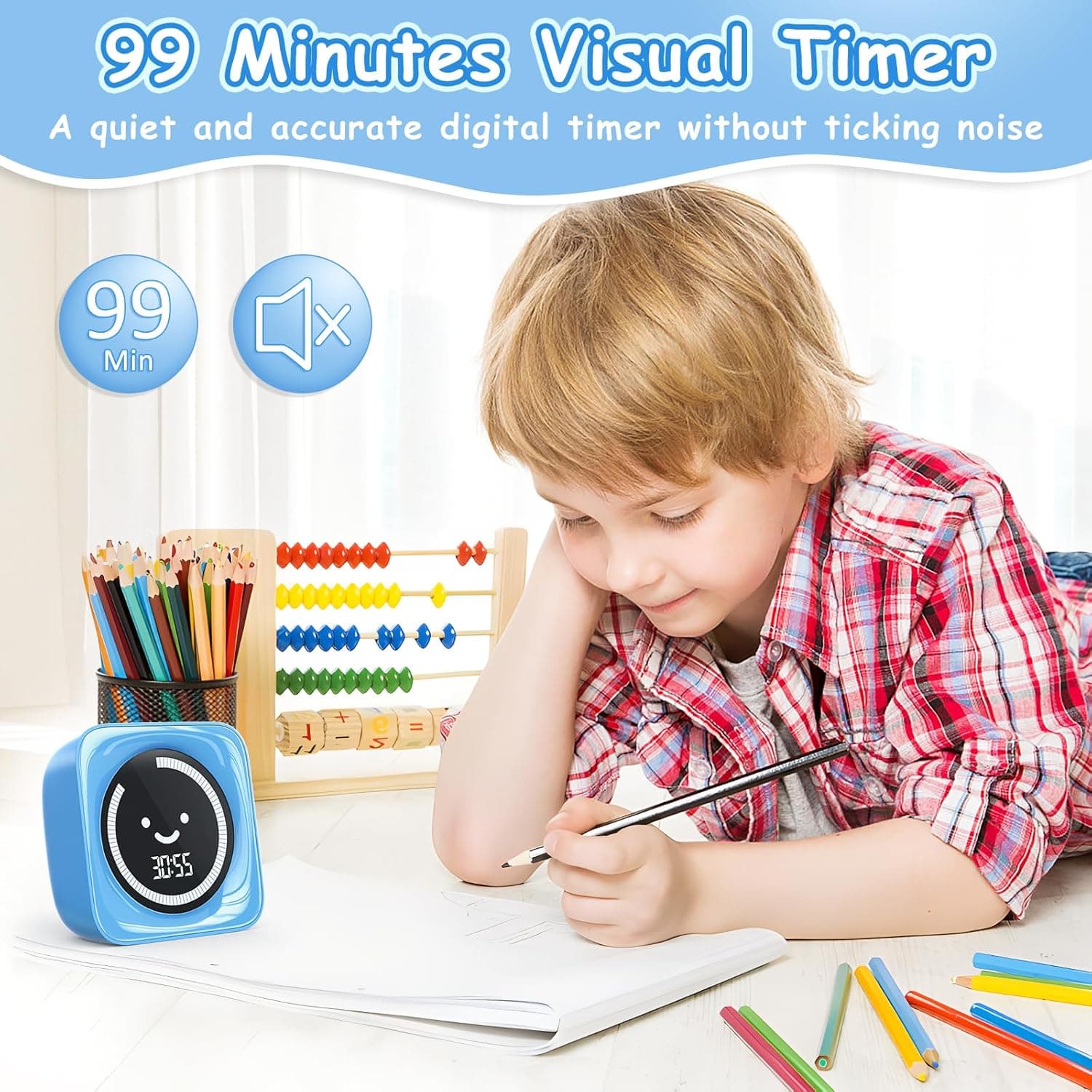Cute Visual Timer for Kids (Digital, 99 Minutes) thumbnail 2